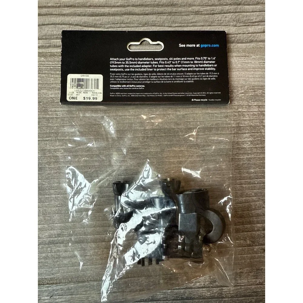 GoPro Authentic Parts Handlebar/Seatpost/Pole Mount NEW in Bag